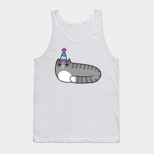 Blue Birthday Tabby Tank Top